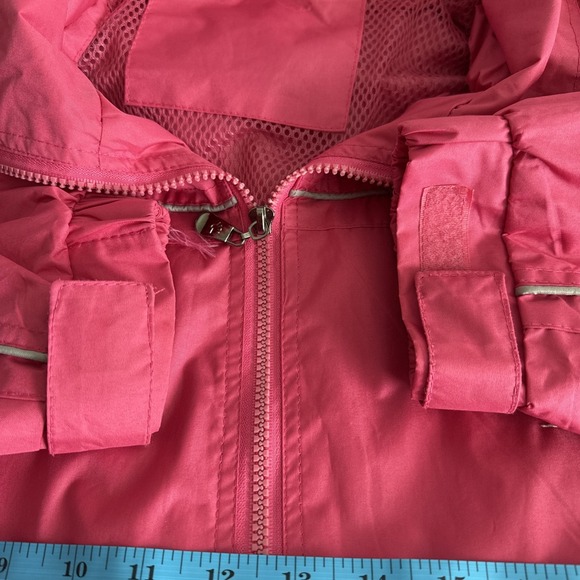 Breast Cancer Awareness Pink Hooded Windbreaker XL Outdoors Feminine Athleisure - Picture 9 of 16